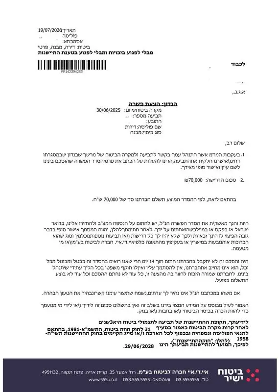 170,603 ש"ח פיצוי – ללא הליך משפטי וללא הצגת חשבוניות!